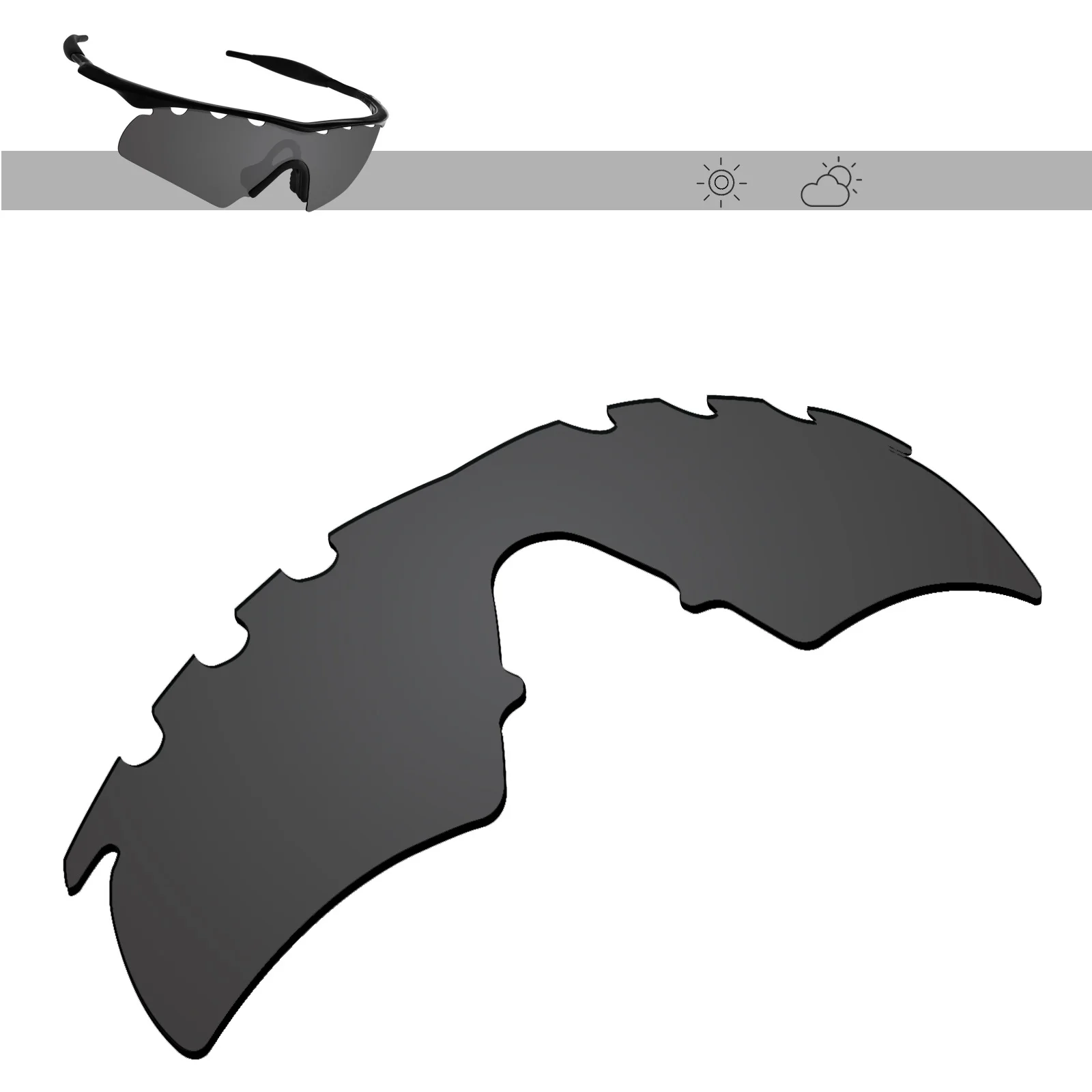 Glintbay Polarized Replacement Sunglasses Lenses for Oakley M Frame Hybrid Vented - Multiple Options