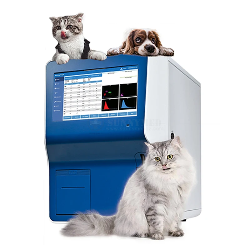 B500_vet Brand New WBC CBC Animal Blood Testing Machine  3/5 Part Differential POCT hematology Analyzer