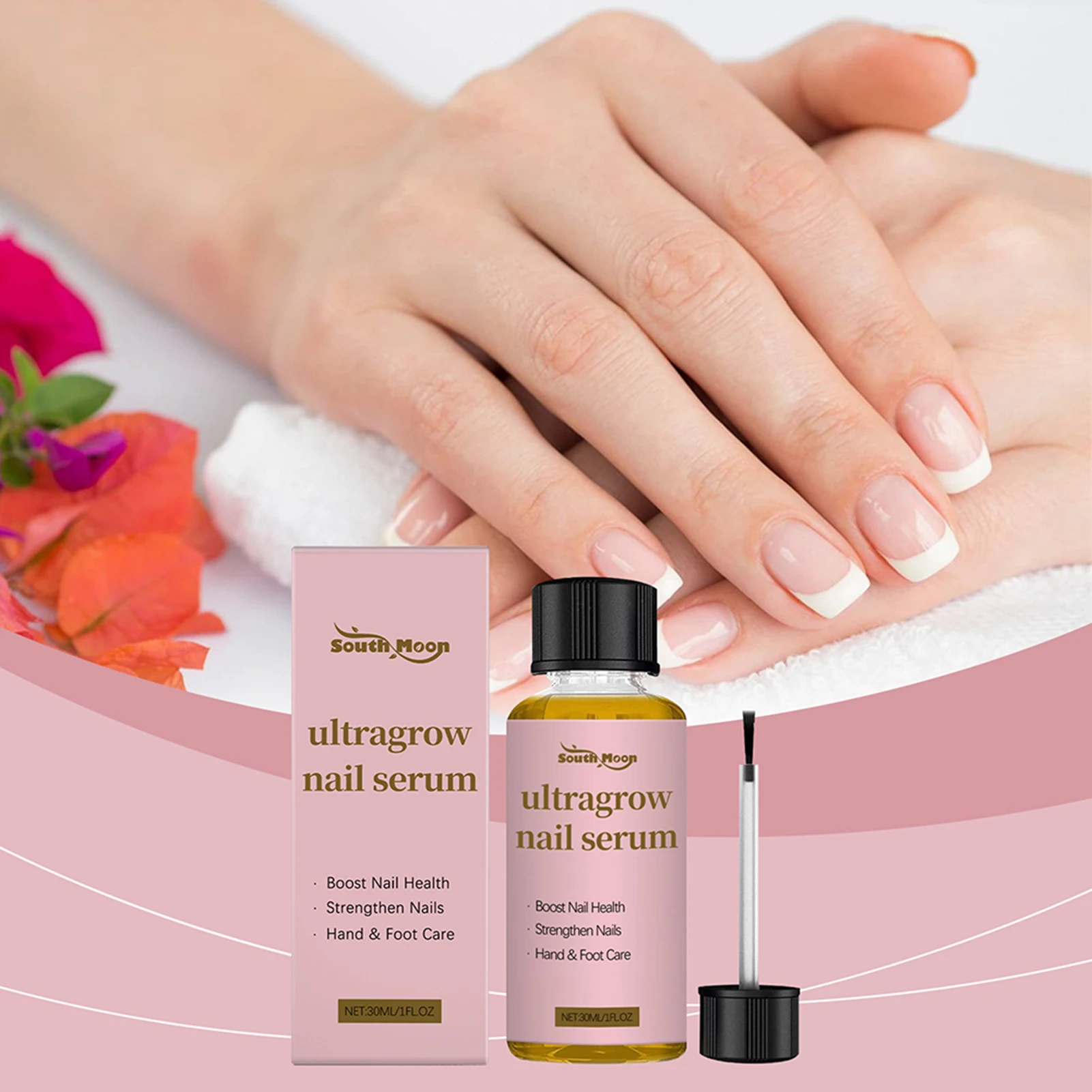 مصل نمو الأظافر فائق النمو، جوهر الأظافر لكسر الهش، مستخلص الزنجبيل الرقيق، زيت العناية بالأظافر للاستخدام اليومي