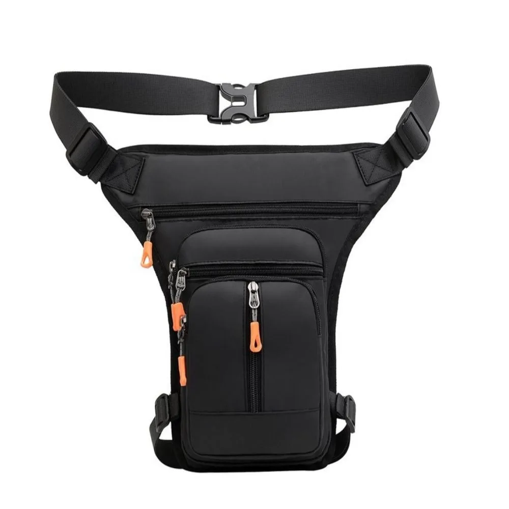 

Outdoor Nylon Drop Waist Leg Bag Leg Side Belt with Zipper Thigh Bag Multi-pocket Waterproof Waist Pack Motorcycle Riding