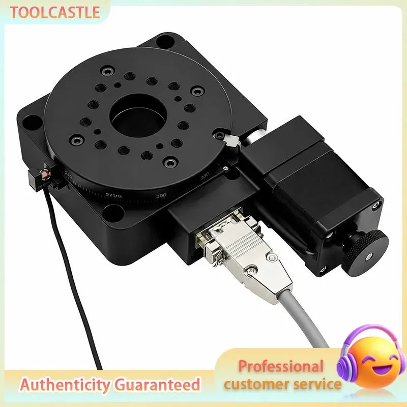 High Precision Motorized Rotation Stage 360 Degree Electric Platform 40 60 100 200 300 400mm Wide for Microscope System
