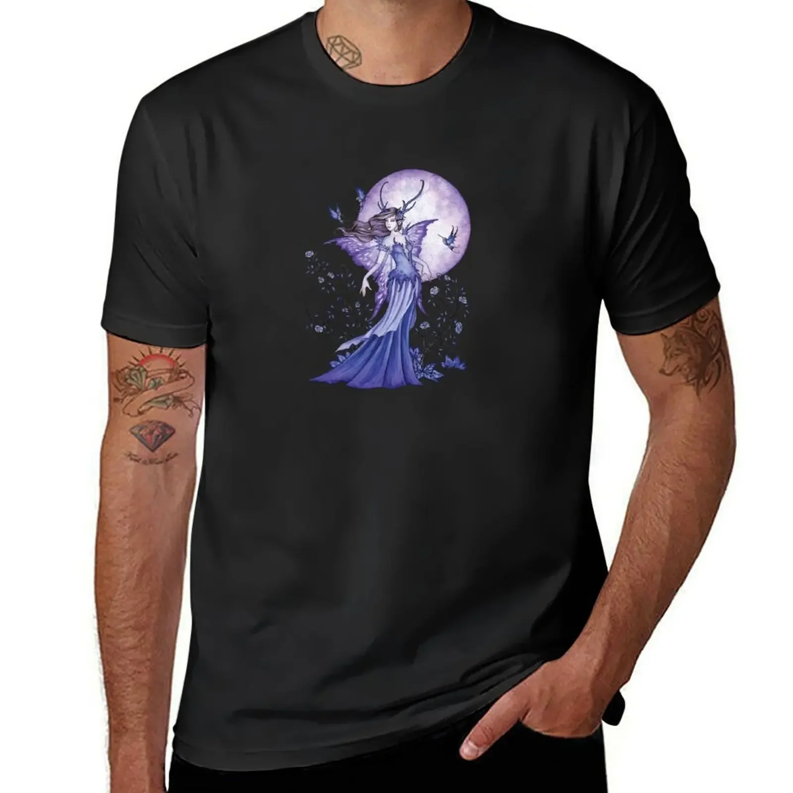 The Night Garden T-Shirt Aesthetic clothing Short sleeve tee blanks compression shirt men