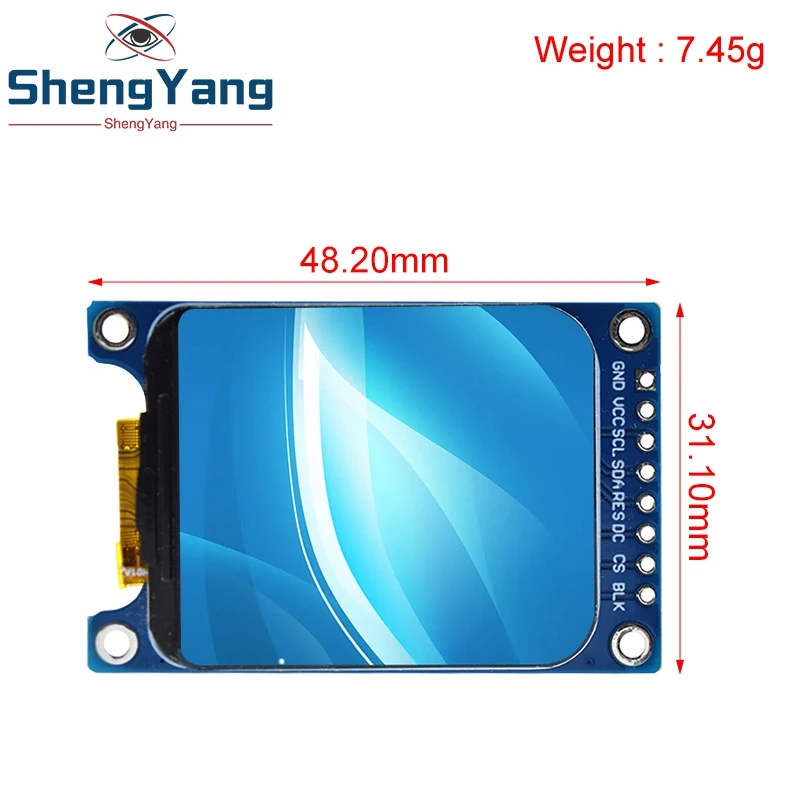 Imagem -06 - Tzt-color Tft Display Module para Arduino hd Ips Lcd Tela Led 240x280 Interface Spi Controlador St7789 1.69 1.69