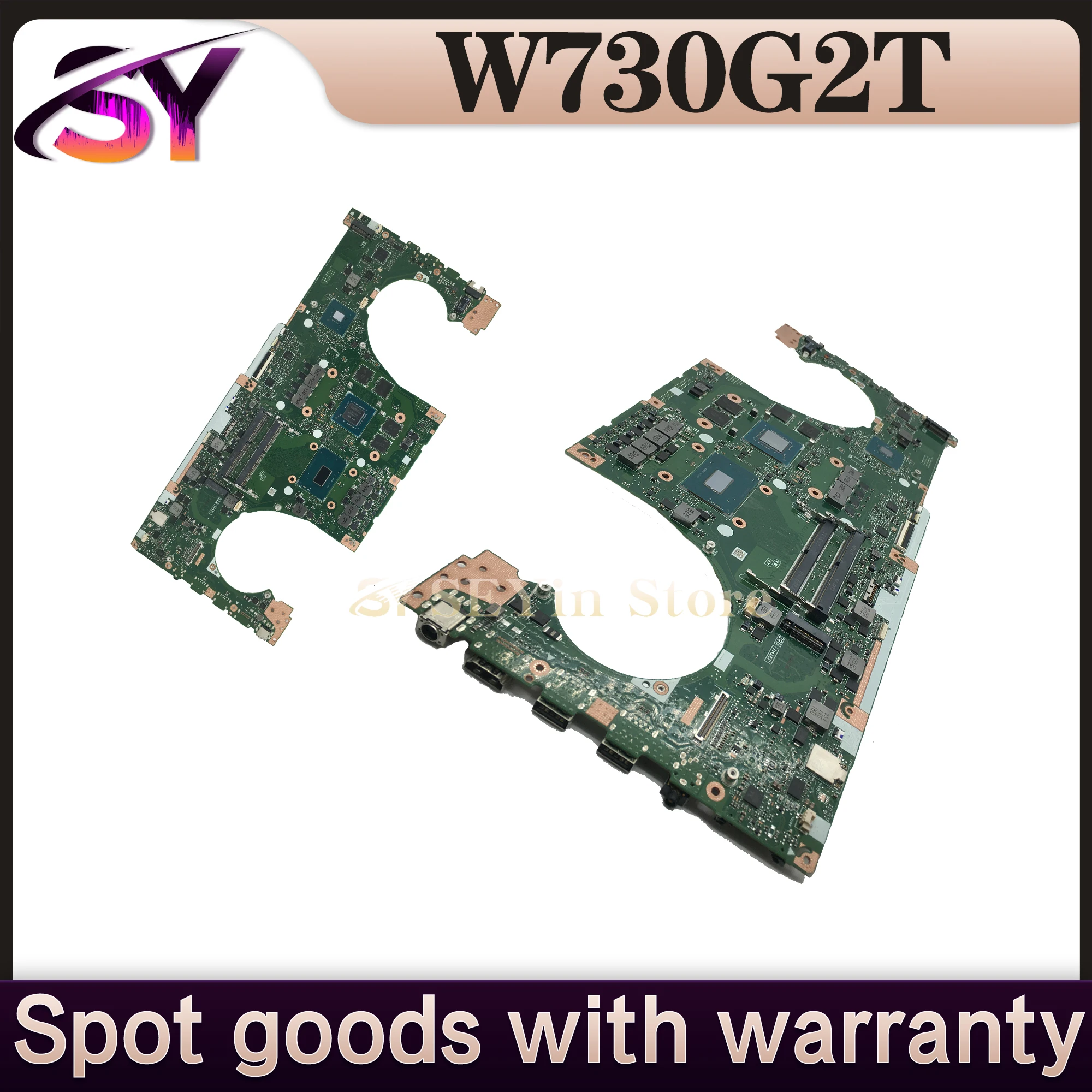Placa base para portátil W730G2T para ASUS ProArt Studiobook Pro X W730G1T con i7-9750H CPU T1000 GPU 100% en funcionamiento