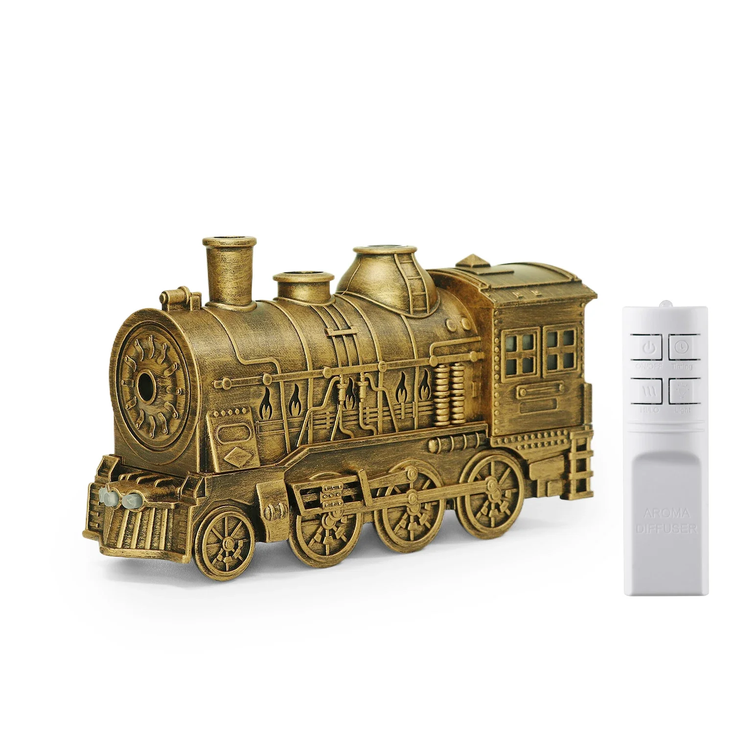 Mini Train Shape Aromatherapy Essential Oil Diffuser Ultrasonic Cool Mist Air Humidifier with LED Lamp Aroma Difusor Atomizer