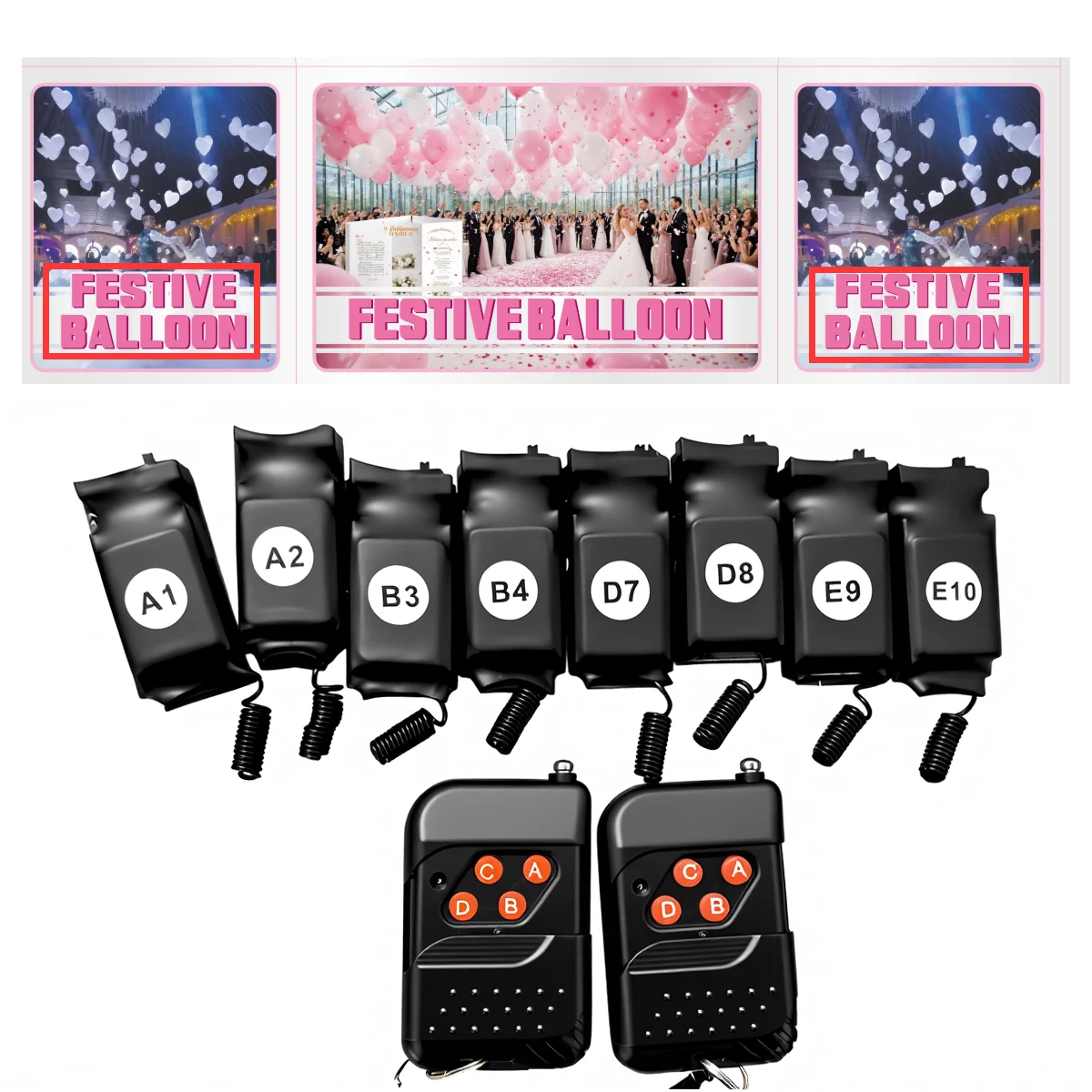 Balloon Remote Control Explosion System Wireless Universal Patch Controller Kit Battery Version Mini 2026 New Model Reusable