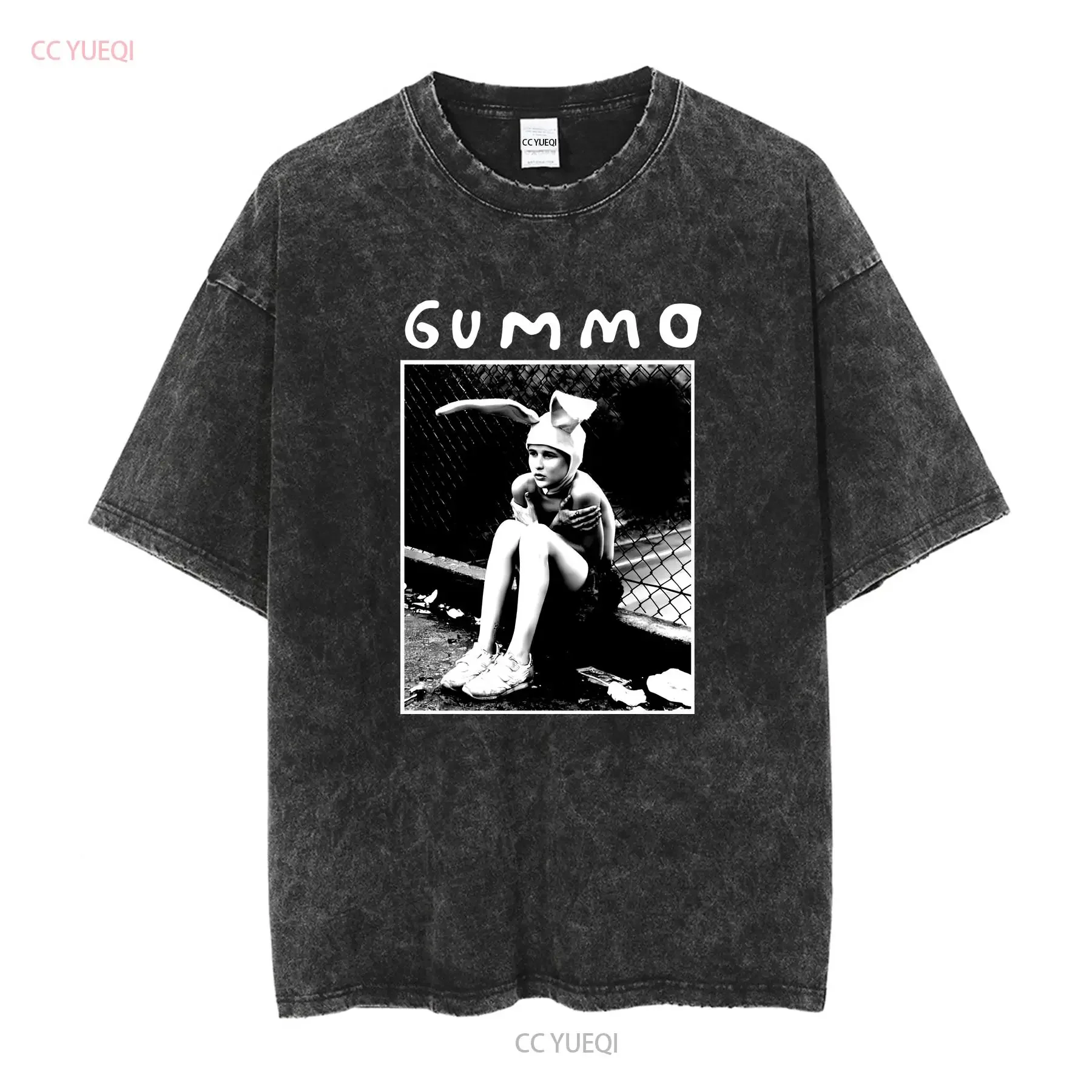 Gummo Cat Killer T Shirt Harmony Korine Drama Movie Gothic Horror  vintage Washed graphic fashion Unisex Casual Comfortable