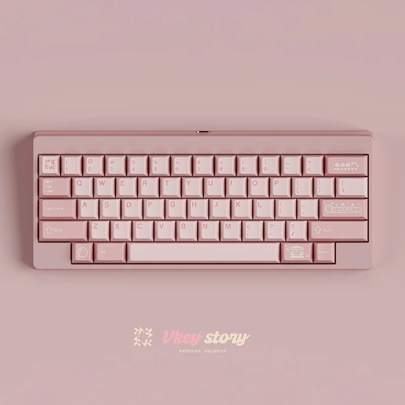 Super light powder, original height, two-color keycaps, mechanical keyboard keycaps