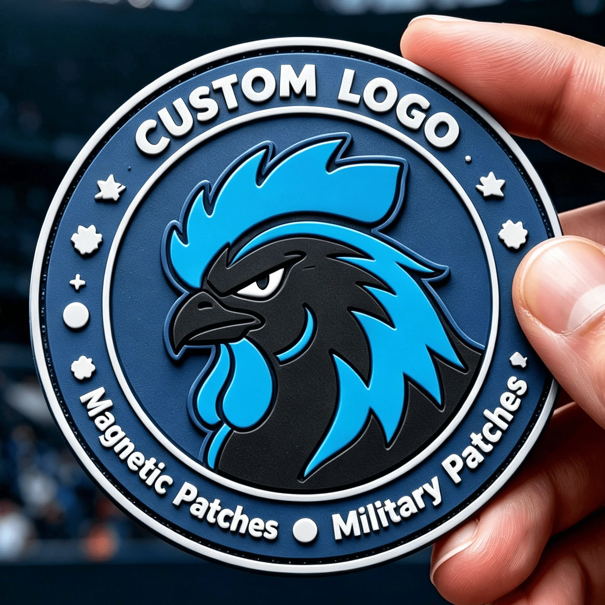 

Size Custom PVC Rubber Patches Wholesale Various Color Soft Rubber Patch Custom Logo Garment Hat Emblem Accessories