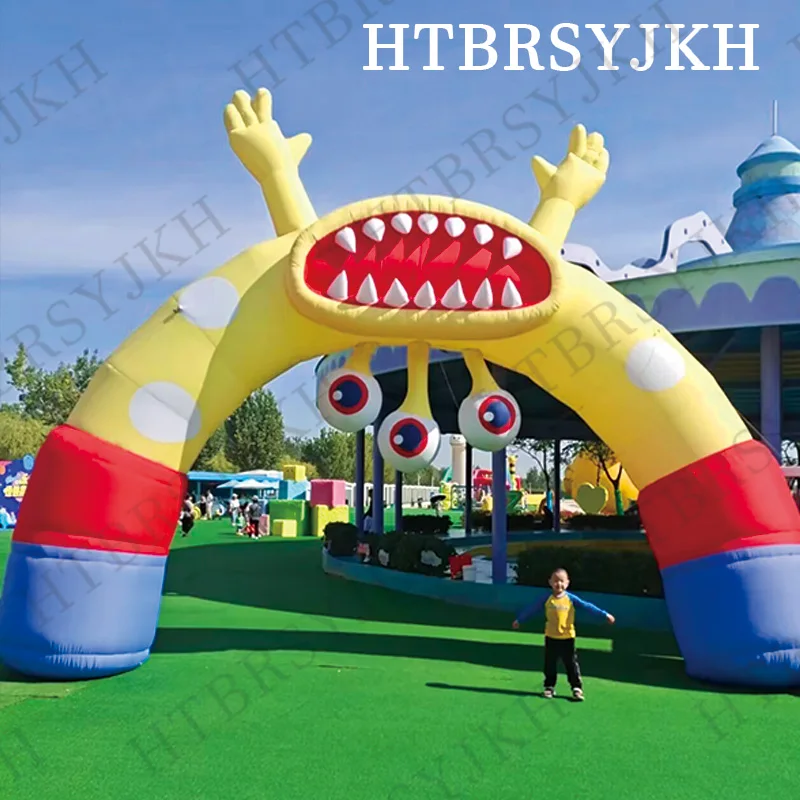 Aufblasbare Augen Monster Bogen Augen Big Mouth Monster Kinderspielplatz Dekoration Requisiten