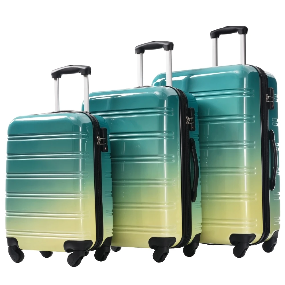 

3 Pcs Durable Hardshell Luggage Set 20/24/28 Inch, Lightweight Spinner Suitcase with TSA Lock for Business & Family Travel