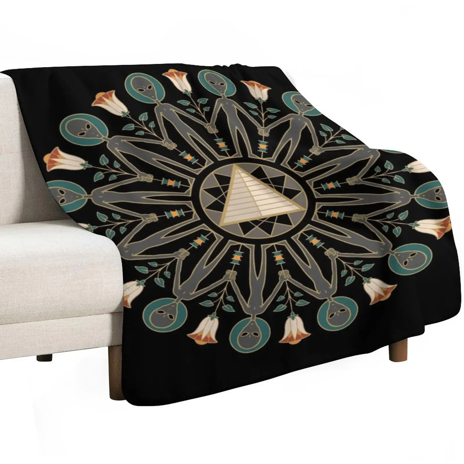 Ancient Astronauts Throw Blanket Cute Extra Large Throw Comforter Luxury Throw funny gift Picnic Blankets