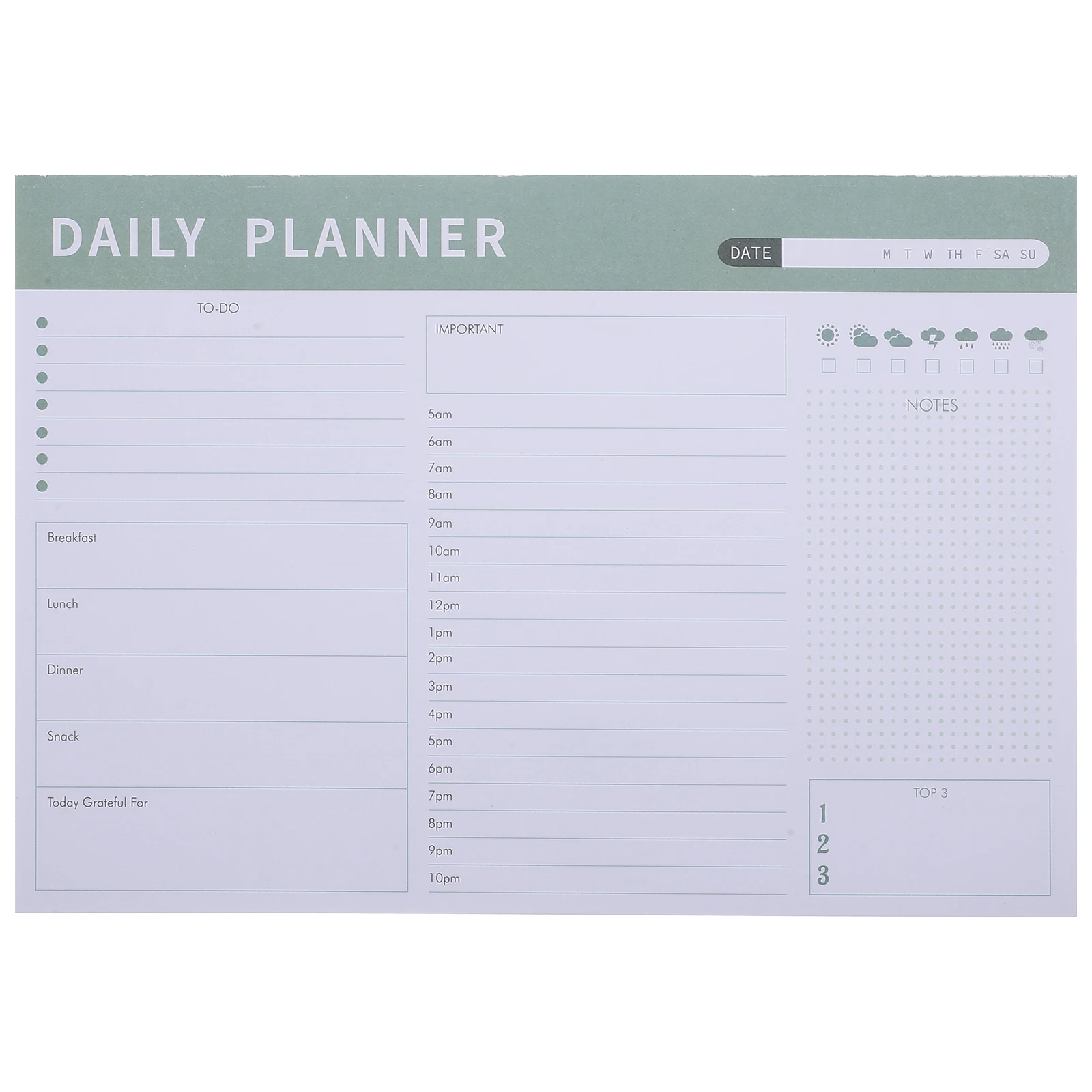 

LED Magnetic Book Pads Multi-function Schedules Plan Planning Notepad