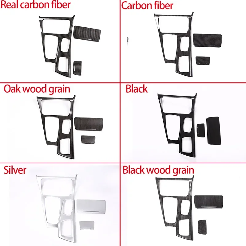 RHD LHD For BMW 5 Series F10 2011-2017 ABS Center Control Gear Panel Cover Decorative Sticker Car Interior Accessories