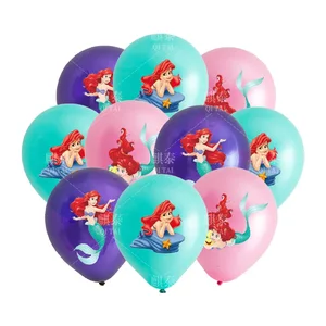 Disney Balonu-Lateks, Küçük Denizkızı, Ariel, Prenses, Balonlar, Çocuklar Doğum Günü Dekoru, parti malzemeleri ve 12 kitte 8 büyük satış, parti-küçük denizkızı-ariel-no. 8