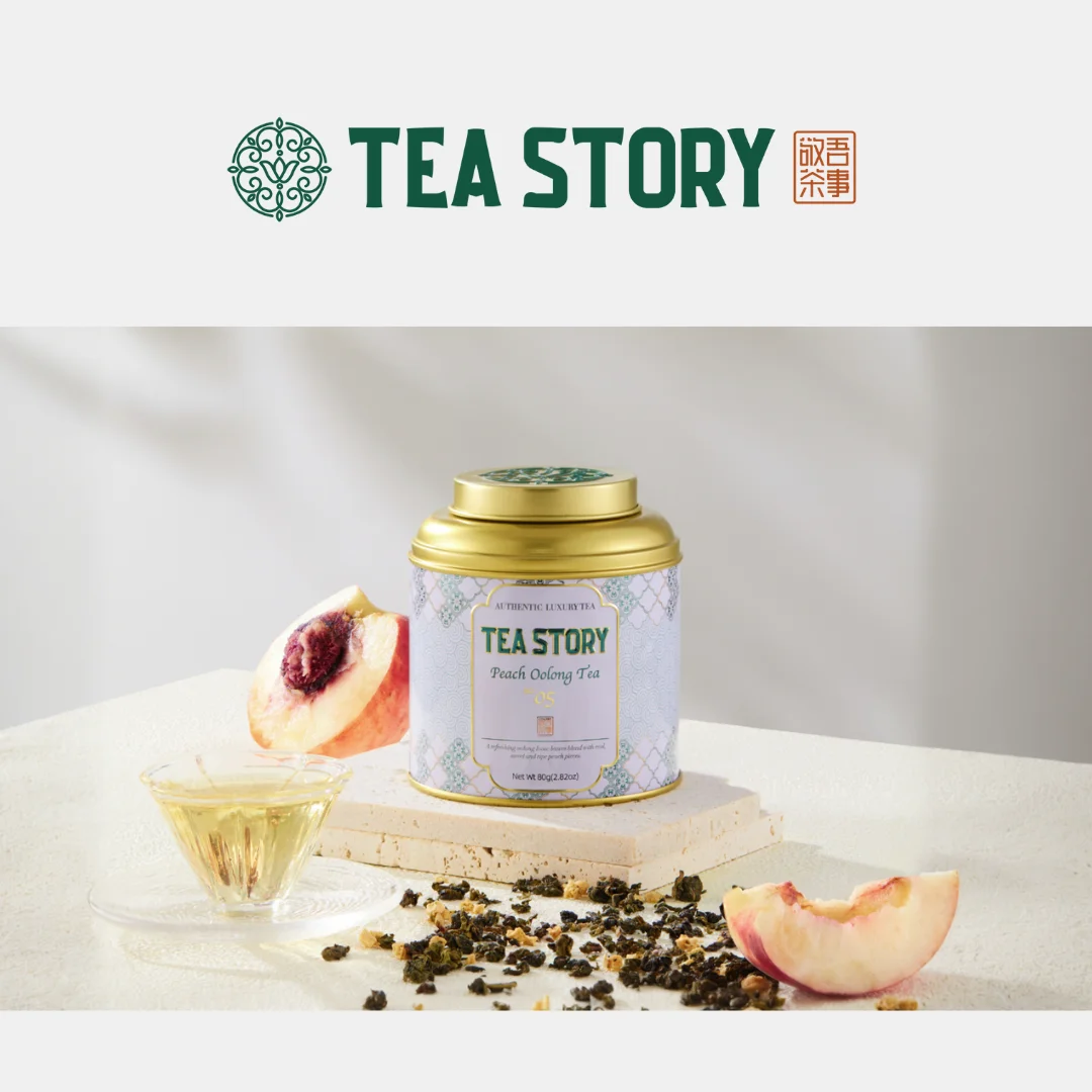 Afbeelding 4: Tea Story Peach Oolong Tea [Gewichtsbeheer] Cold Brew Fruit Infusion, Deluxe blik 80g
