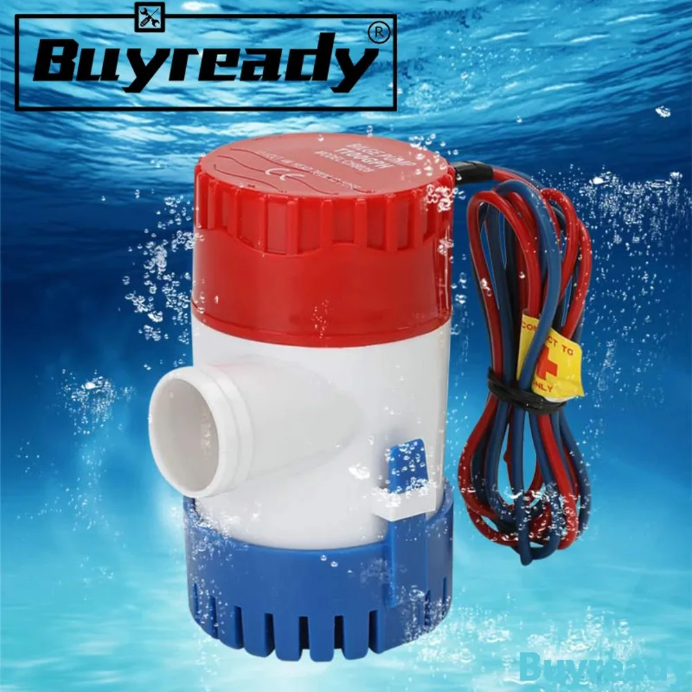 Image of Tauchbilgenpumpe, Mini-Elektrowasserpumpe 12V 24V, 350/500/750/1100GPH für Boote, Wasserflugzeuge, Wohnmobile & Hausboote