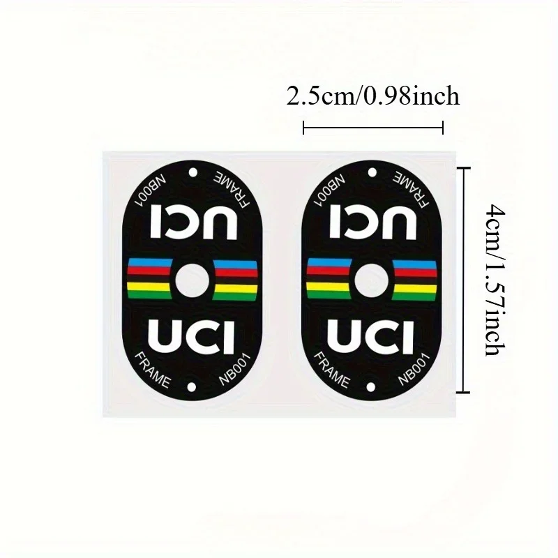 AliExpress 2PCS UCI Certified Bicycle Valve Stickers Scratch Resistant High-Quality PVC for Road Mountain Bike