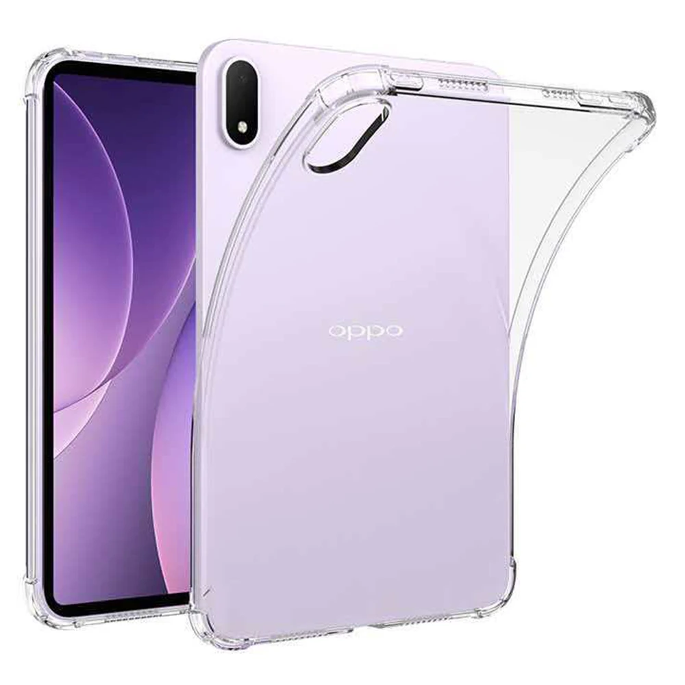 For Oppo Pad Mini Case Four Corner Shockproof Clear Tablet TPU Cover - Transparent
