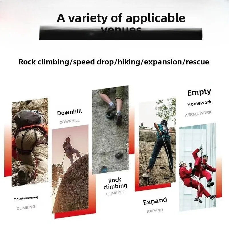 Outdoor Harness Sports Rock Climbing Half-Body Safety Protection Equipment Waist Support Aerial Survival Mountain Tools