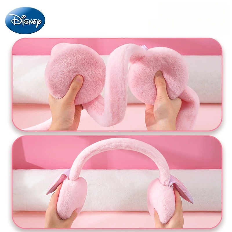 I paraorecchie per bambini Disney tengono al caldo in inverno, simpatiche paraorecchie invernali da principessa Elsa in peluche per ragazze