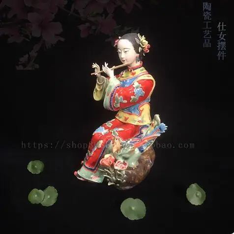 Ceramic Doll Ornament, Classical Ladies\' Creative Ornament - Phoenix Attraction