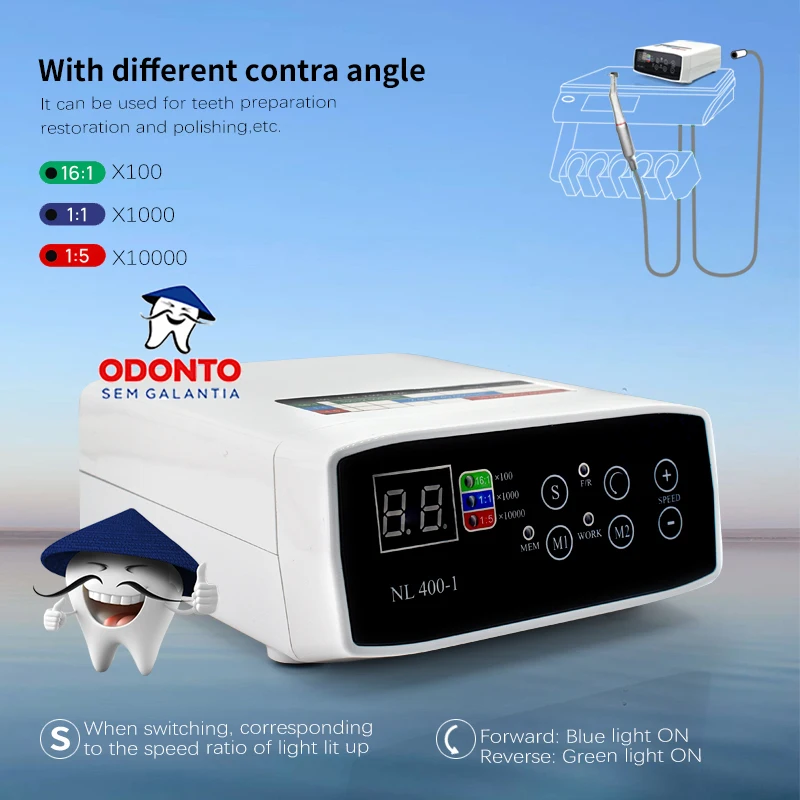 

Odonto sem Galantia Dental Motor Oral Brushless Electric Motor Sanding Machine High Brush Dental Handpiece 1set 1：1/1：5