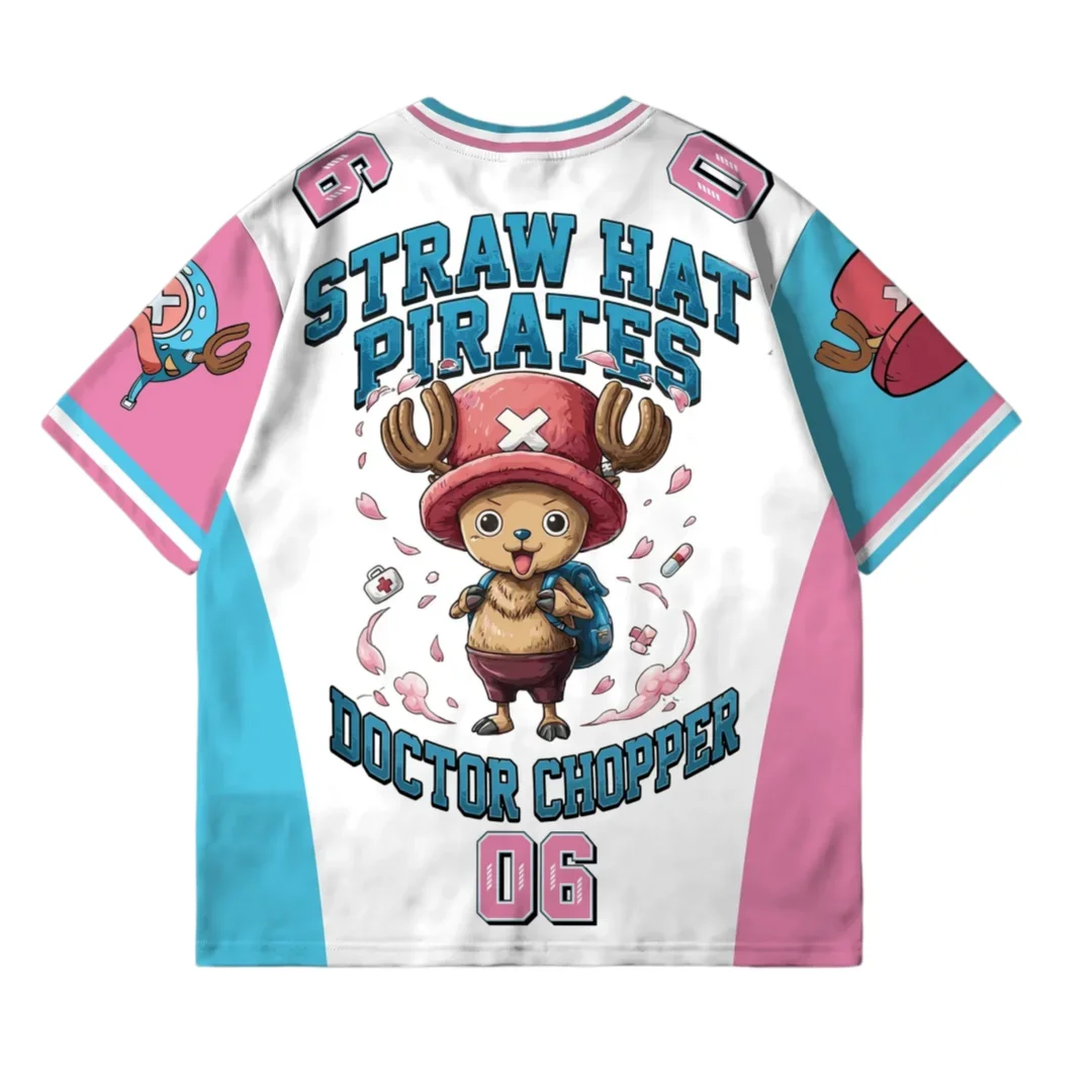 Bandai One Piece Tony Chopper 06 Soccer Jersey 3D Quick Dry T-Shirt For Men Women Kids Sports Anime Tee Streetwear