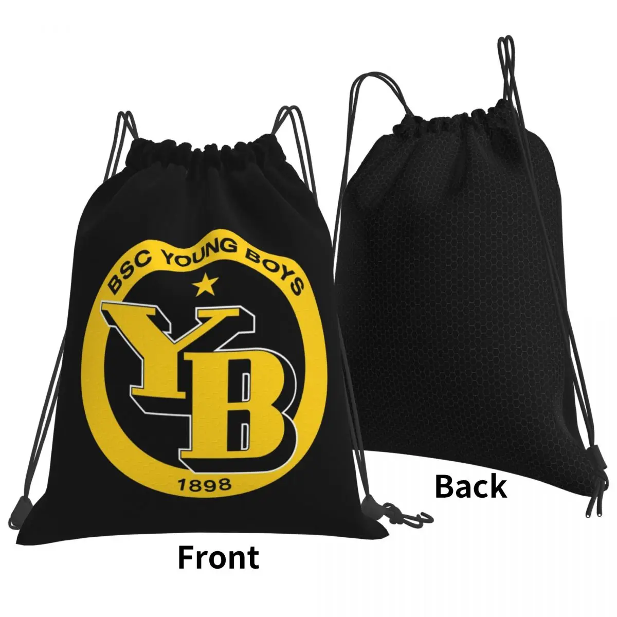 BSC Young Boys Swiss Football Sports Fans Bern Switzerland Backpacks Drawstring Bags Sports Bag Book Bags for Man Woman School