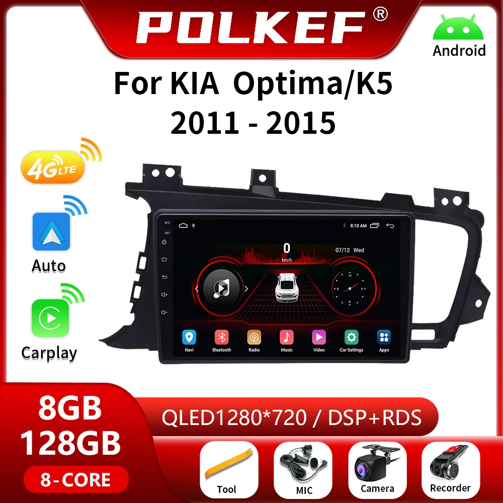 

2 Din For Kia K5 OPtima 2011-2015 Android Car radio Multimedia Video Player Navigation GPS 4G Carplay Head Unit 2din Stereo