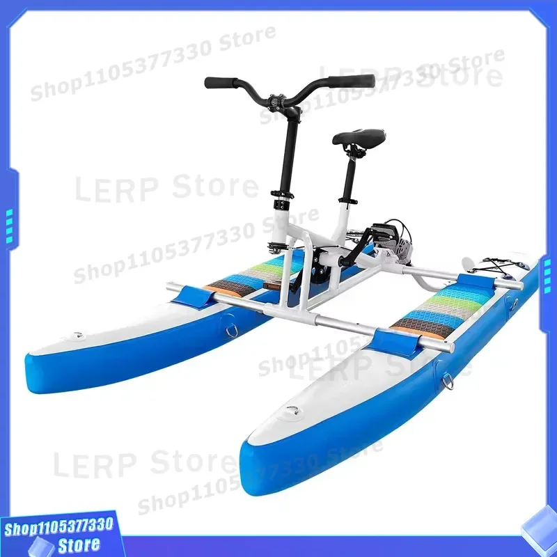 Inflatable Pedal Boat and Kayak Bikeboat Water Sports Water Bikes Paddle Board for Lake Adventures