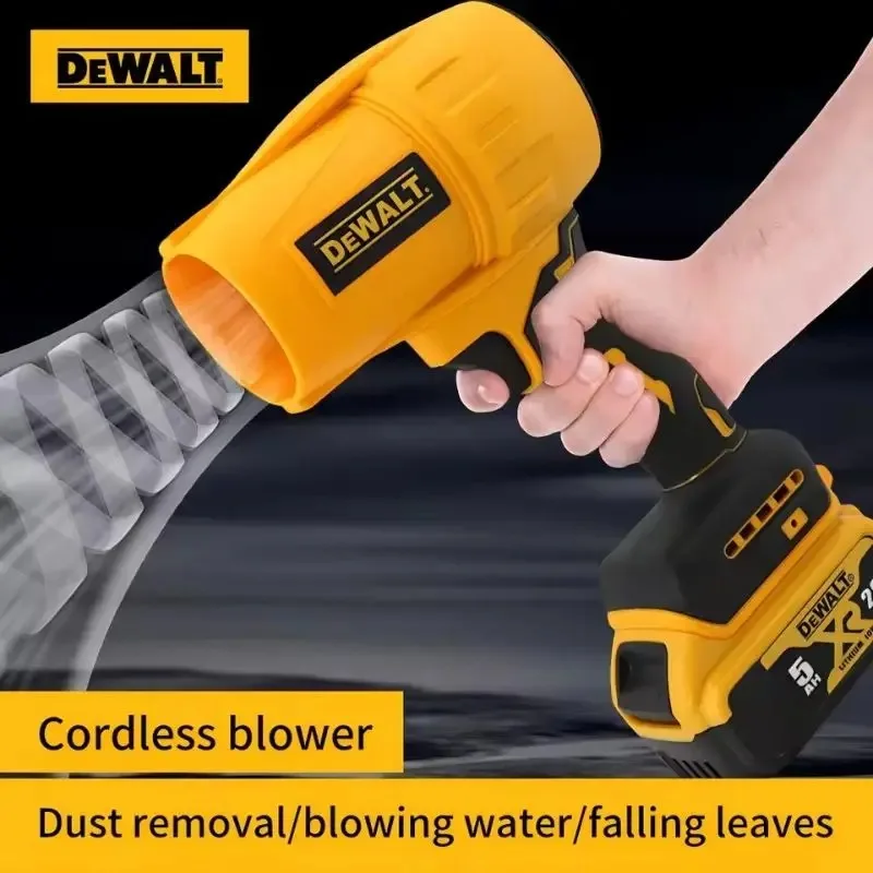 Soprador de Folhas Sem Fio Dewalt com Motor Brushless Turbo, Ferramenta Portátil para Remoção de Poeira, 30000RPM, 20V, para Varredura de Folhas e Poeira