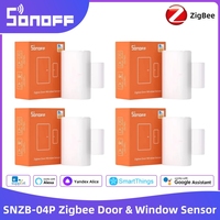 SONOFF SNZB-04P Zigbee Door & Window Sensor Local Scene Intelligent Linkage Tamper Alert Work with Alexa Google SmartThings