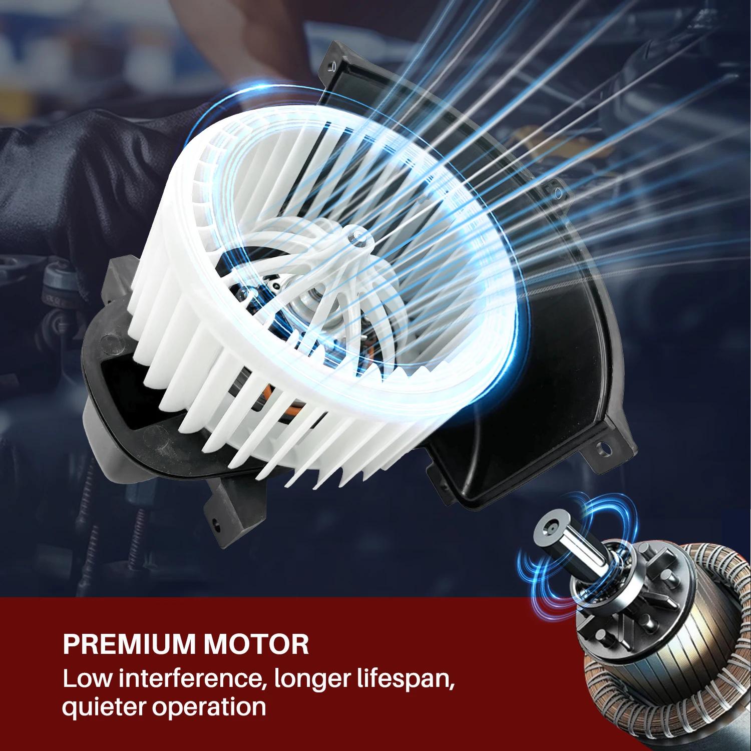 Treeligo تكييف الهواء A/C منفاخ الحرارة مروحة المحرك Prats لفولكس واجن طوارق 3.0 3.6 4.2 5.0 4.9 3.2 لأودي Q7 3.6 3.0 4.2