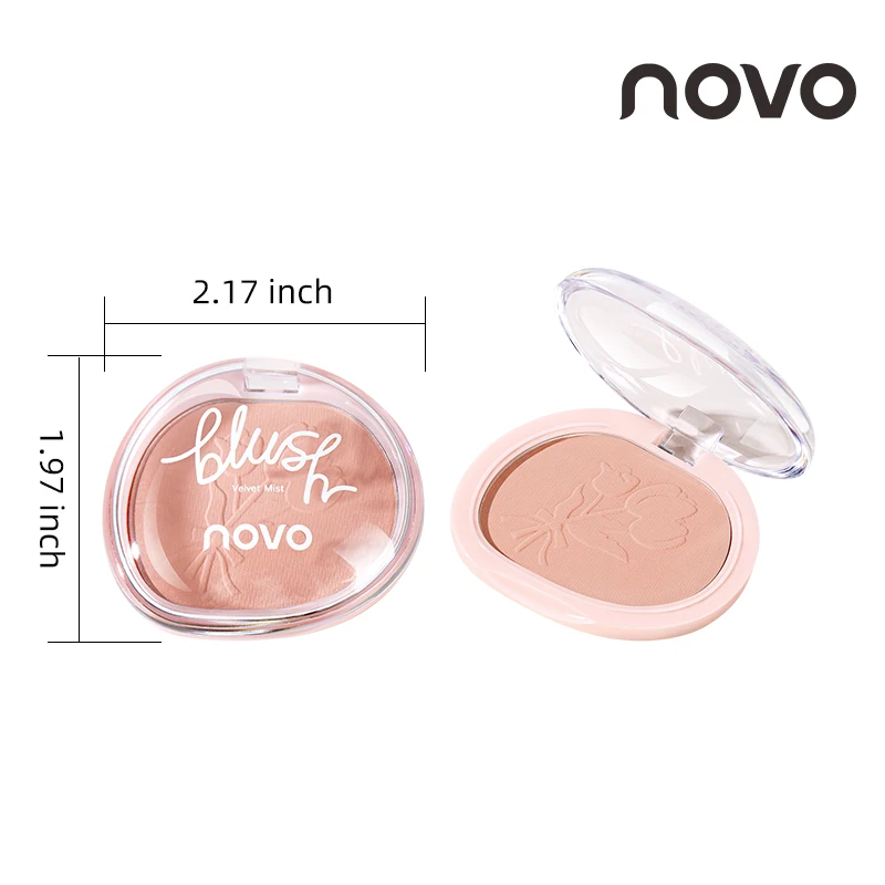 4 가지 색상 블러쉬 파우더 페이스 메이크업 오랫동안 지속되는 달콤한 따뜻한 색상 매트 뺨 파우더 페이셜 뷰티 화장품 천연 메이크업 블러쉬