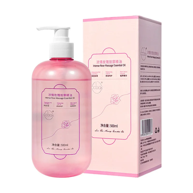 500 مل زيت الورد العطري للعناية بالجسم والعناية بالبشرة وتدليك سبا للزوجين بدون غسل زيت أساسي لتدليك الجسم بالكامل