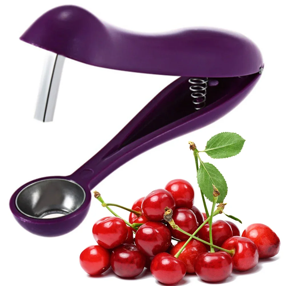 

Fruit Pit Remover Press Type Stainless Steel Cherry Pitter Multi-Function Cherry Seed Remover for Making Cherry Jam