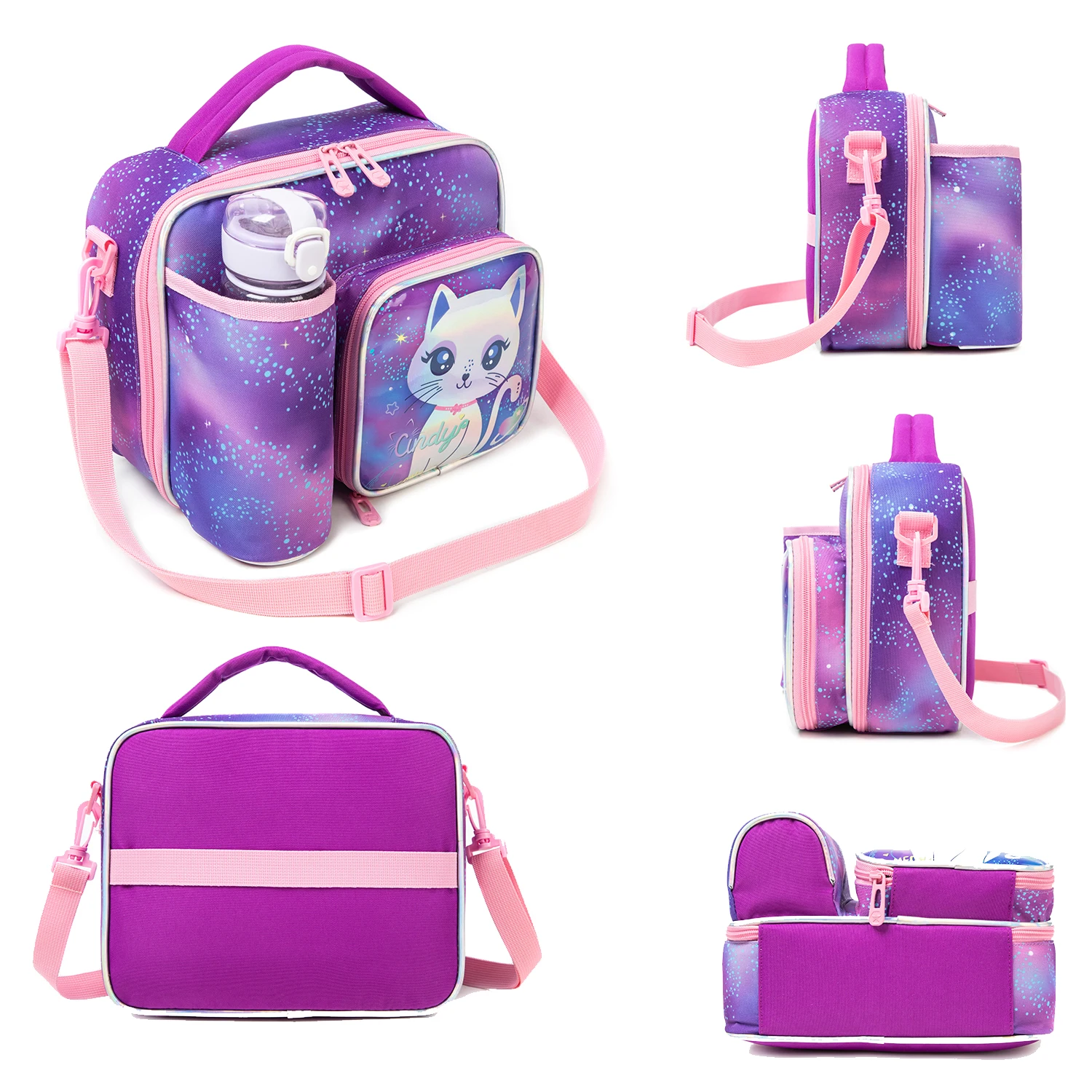 1pc New Arrival Cute Cat Style Lunch Bag For Elementary And Middle School Students And Teenagers]