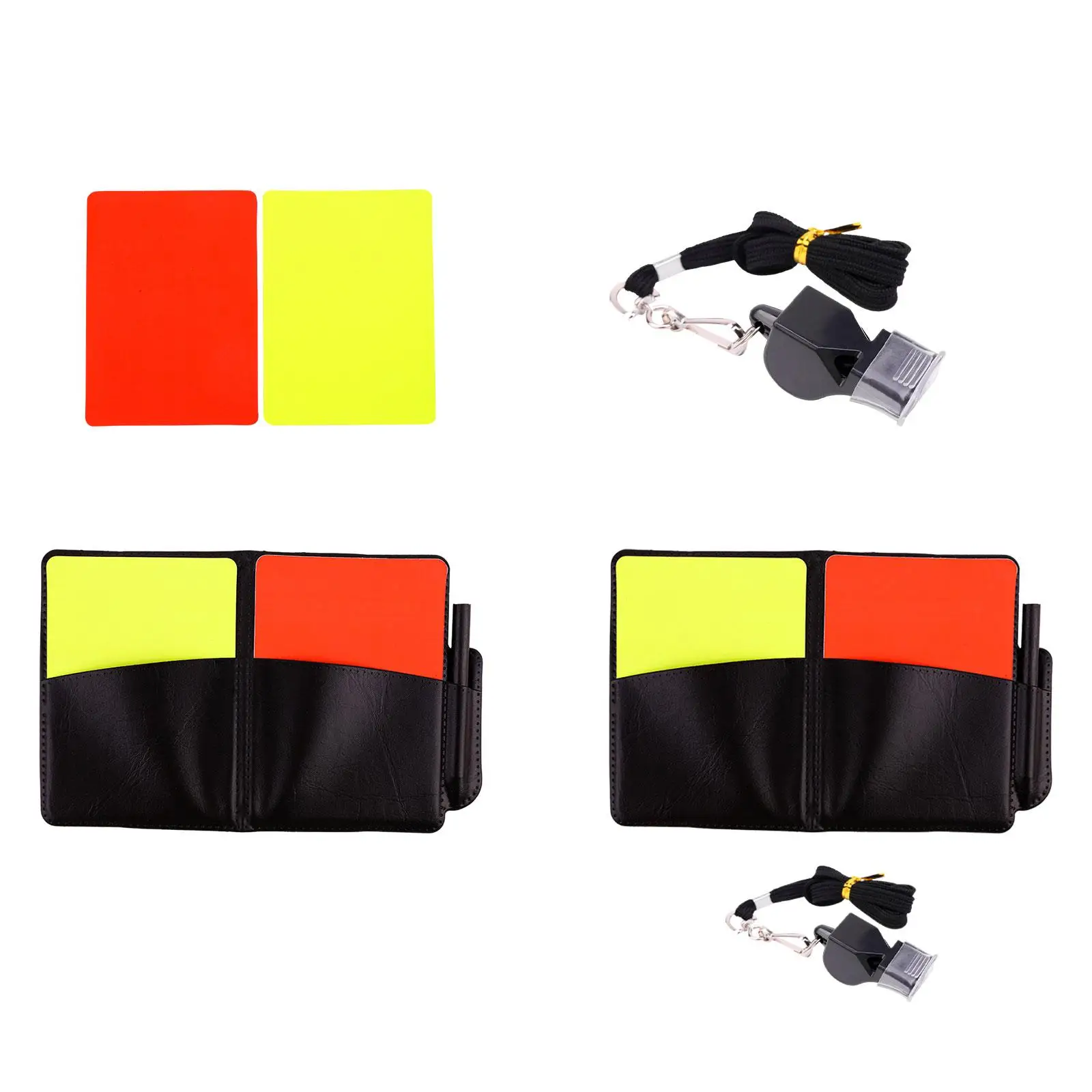 Futebol Árbitro Cartões Set, Durable Futebol, Cartão Amarelo e Vermelho para Campus Games, Futebol Match, Voleibol Competição, Basquete