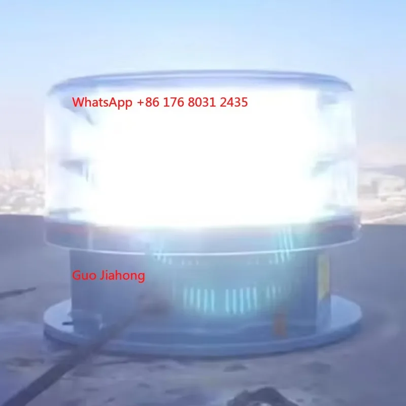 

24/7 Visibility and Preventing air Traffic Incidents Dual System Medium Intensity Type Aviation Obstruction Warning Light