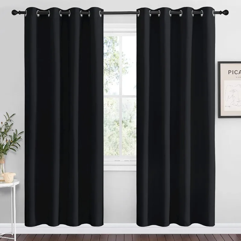 

Halloween Blackout Curtain Panels 78 inches - Light Reducing Thermal Insulated Solid Grommet Blackout