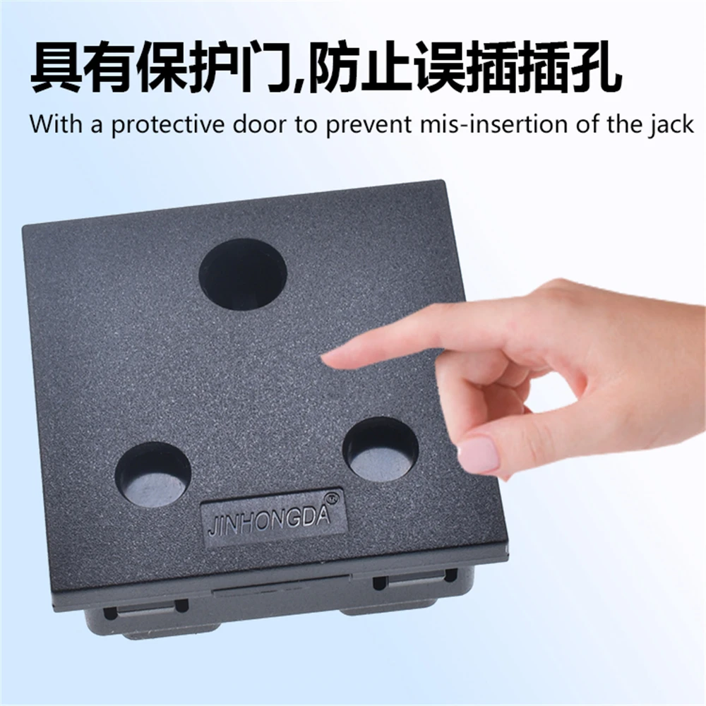 South Africa power socket 16A250V Type-M desktop electric round 3 ways AC power PDU Socket outlet for India Swaziland Lesotho 3O