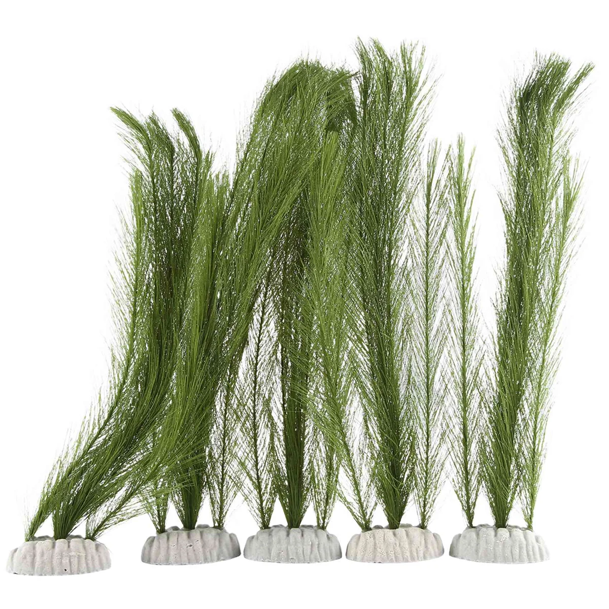 

TOP Aquarium Decorations Fish Tank Artificial Green Water Plants Made Of Silk Fabrics Plastic,for All Fish and Pets 5Pcs