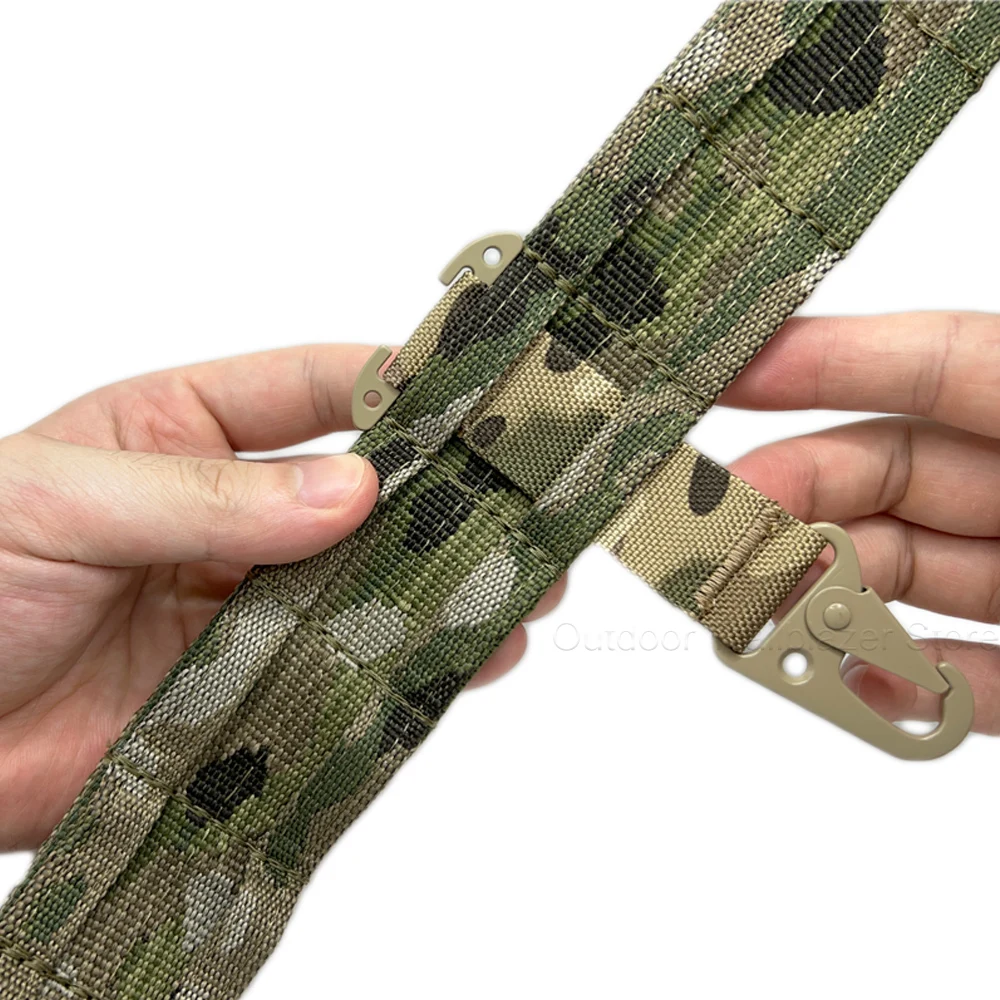 Taktische Clash Haken T-Mount Z-Schnalle Molle Gurtband Clip Olecranon Metall Outdoor Kummerbund Gürtel Jagd Weste Zubehör – Detail 7
