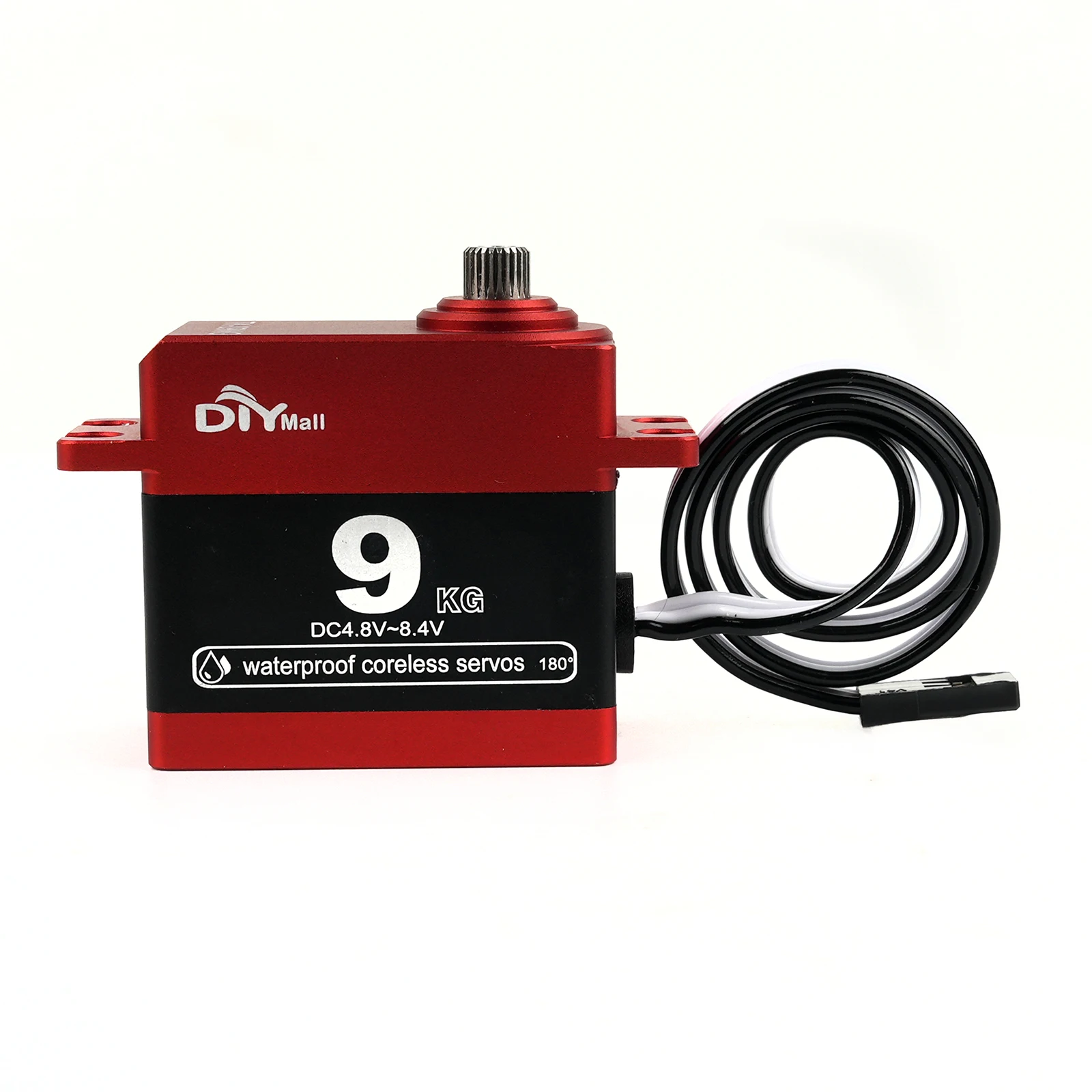 TK-09MG 9KG Cyfrowy silnik bezrdzeniowy serwo 180/270/360 °   Wodoodporny metalowy mechanizm przekładniowy 4.8-8.4V do samochodów RC, helikopterów, robotów, ciężarówek i zabawek.