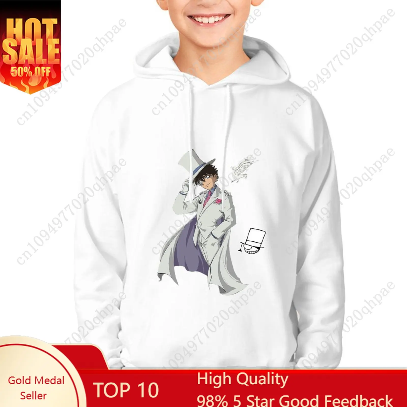 

Толстовка с капюшоном Kid the Phantom Thief для мальчиков и девочек, детская хлопковая толстовка высокого качества, легкие и удобные осенние топы на заказ