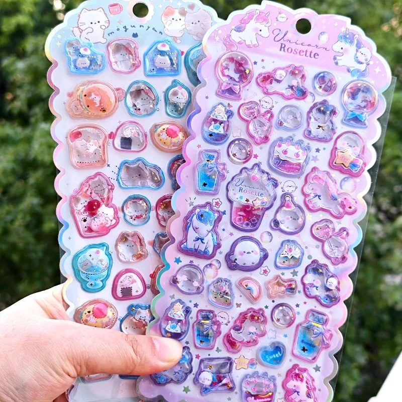 

3D Solid Relief Jelly Stickers Bonbon Drop Seal Stickers Strawberry Cake Candy Stickers For DIY Phone Case Scrapbook
