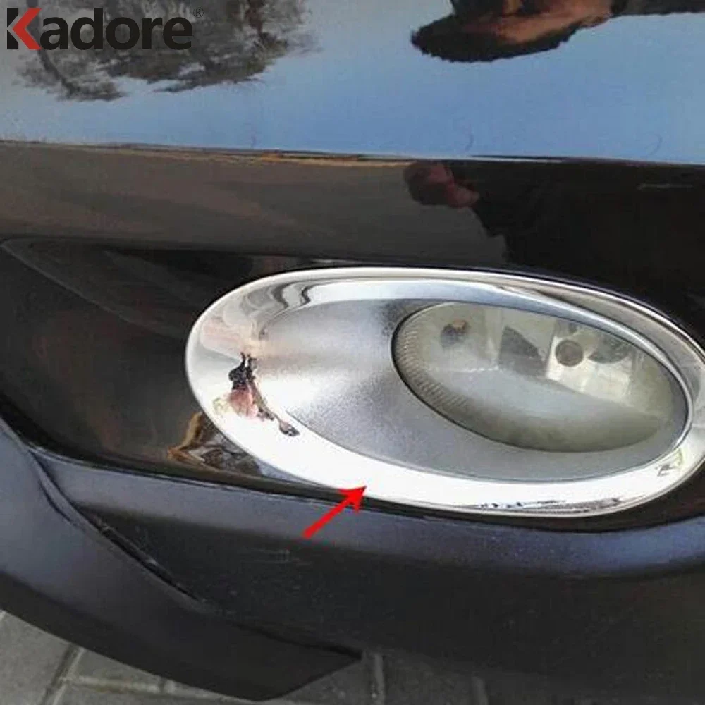 لهوندا CRV CR-V تجميل 2010 2011 كروم الجبهة أضواء الضباب أغطية المصابيح غطاء الضباب اكسسوارات السيارات التصميم #3