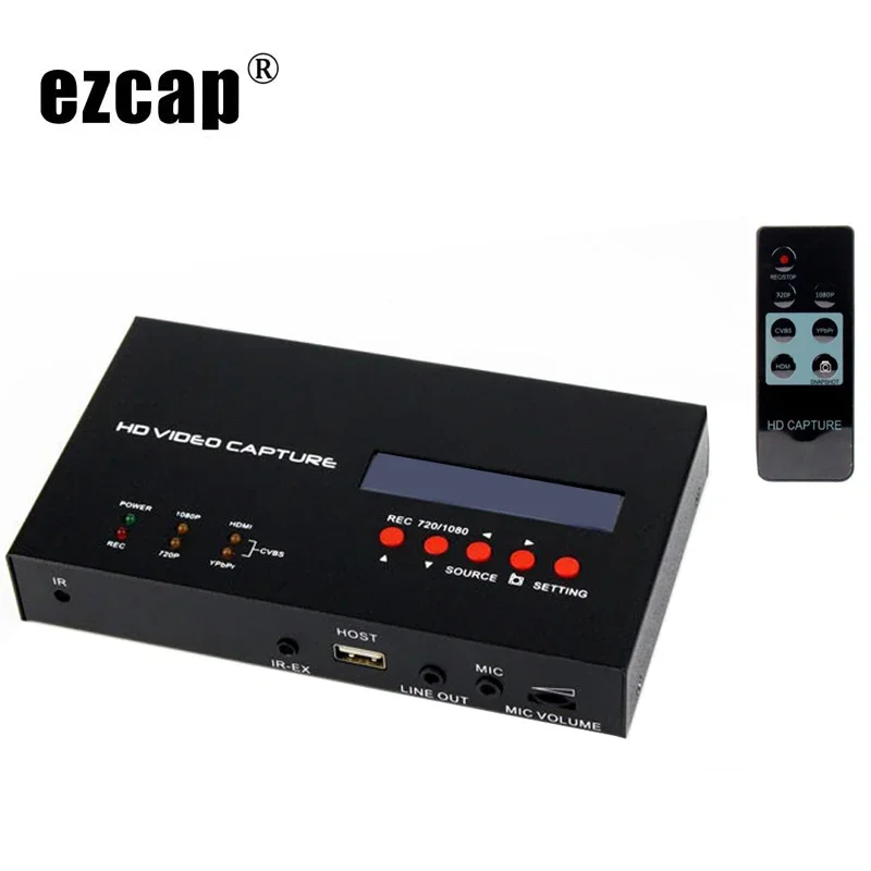 

Ezcap 283S HD Video Capture Card HDMI CVBS AV Game Recording Box To USB Drive for PS3 PS4 XBOX STB Windows PC OBS Live Streaming