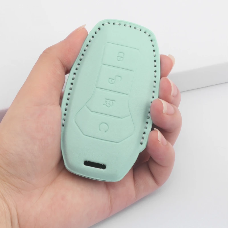 For BYD HanTang Song  ATTO3 Leather Car Remote Key Case Cover Anti Scratch and Wear-resistant Multiple Colors To Choose From